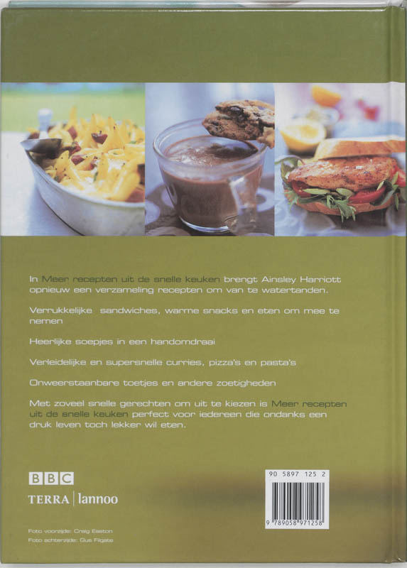 Achterkant van Meer recepten uit de snelle keuken