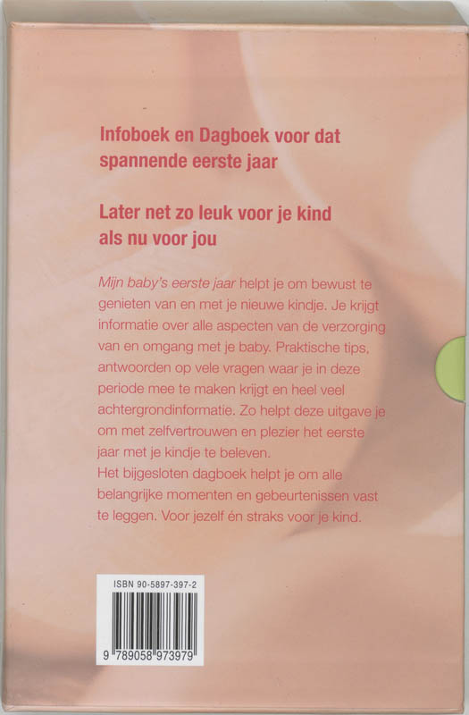 Achterkant van Mijn baby's eerste jaar