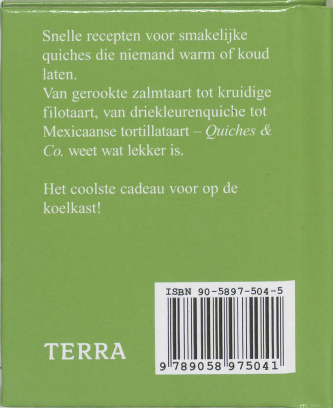 Achterkant van Quiches & Co