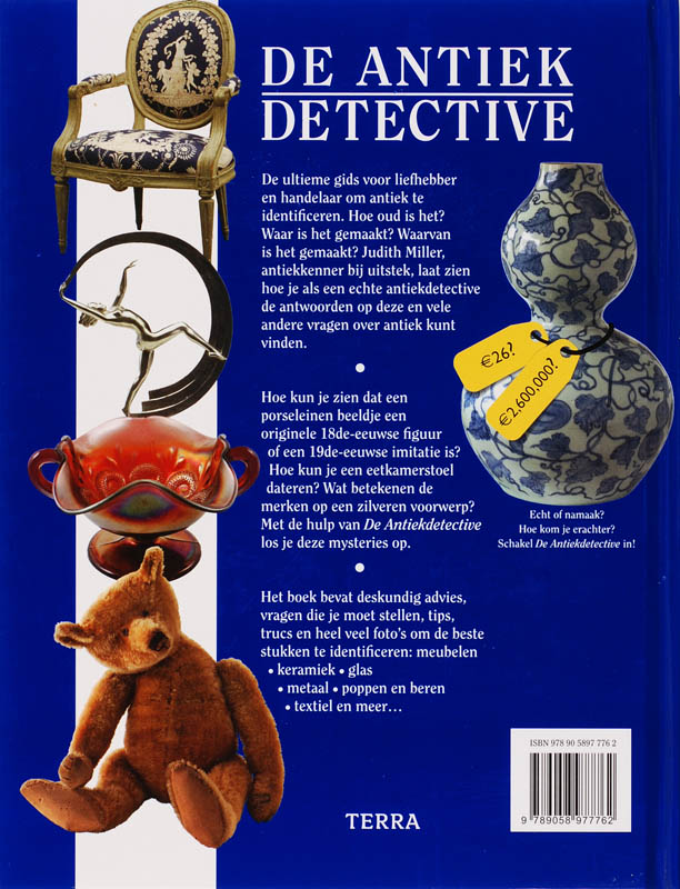 Achterkant van De antiek detective