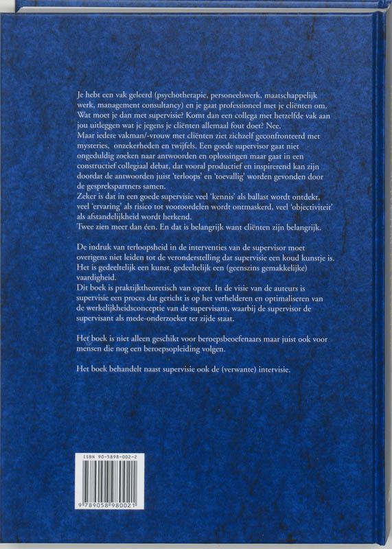 Achterkant van Handboek supervisie en intervisie