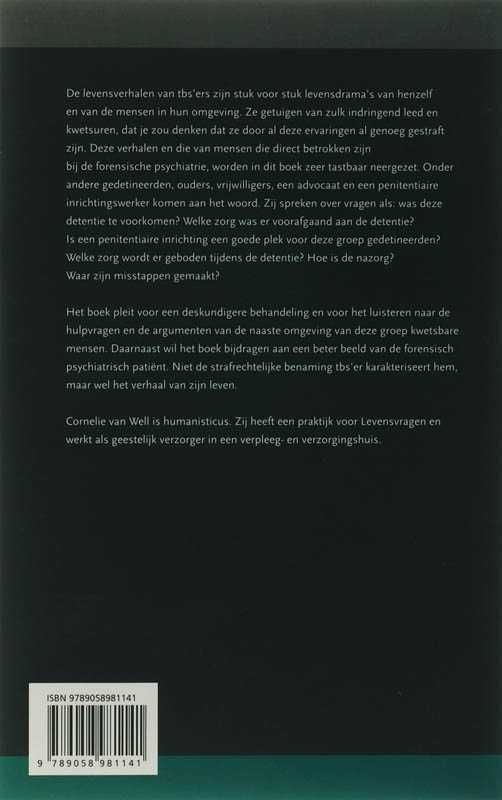 Achterkant van Een kwetsbaar mens
