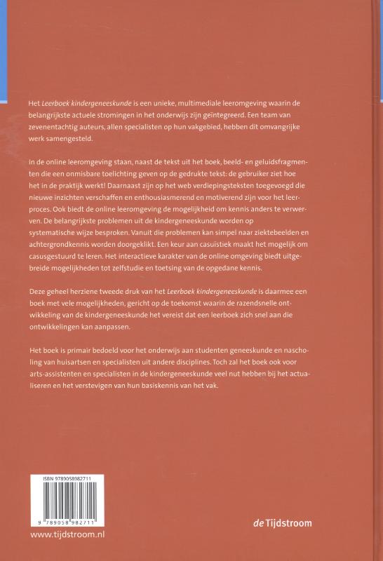Achterkant van Leerboek kindergeneeskunde