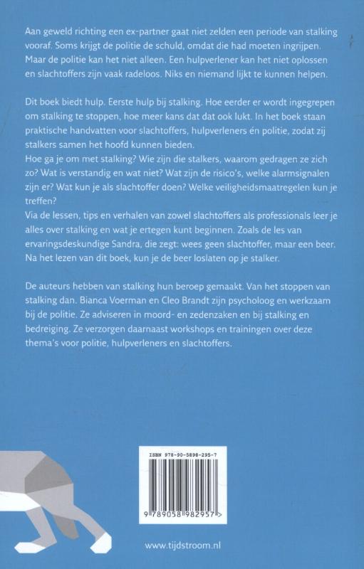 Achterkant van Eerste hulp bij stalking