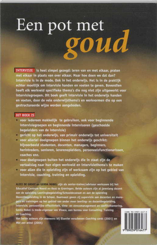 Achterkant van Een pot met goud