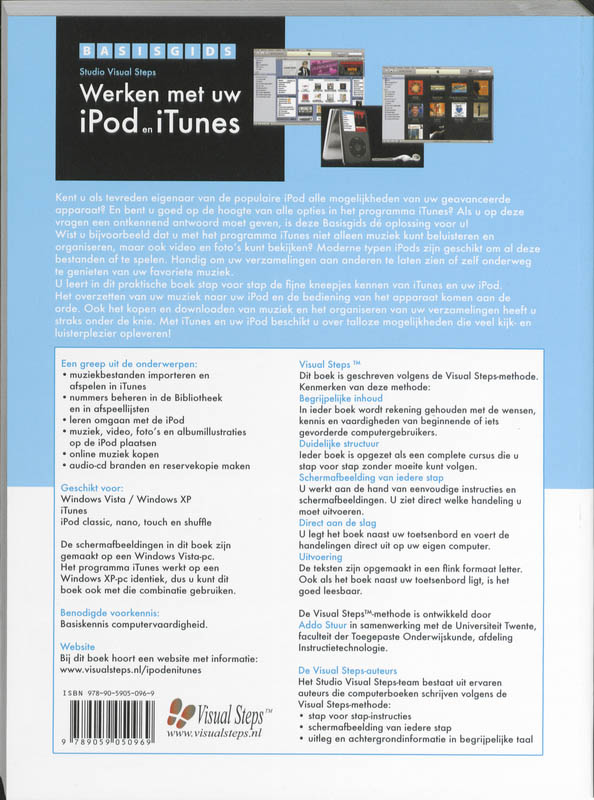 Achterkant van Basisgids Werken met uw iPod en iTunes
