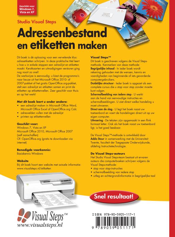 Achterkant van Adressenbestand en etiketten maken