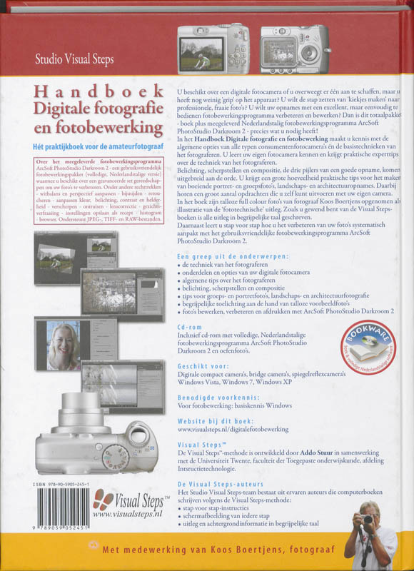 Achterkant van Handboek Digitale fotografie en fotobewerking