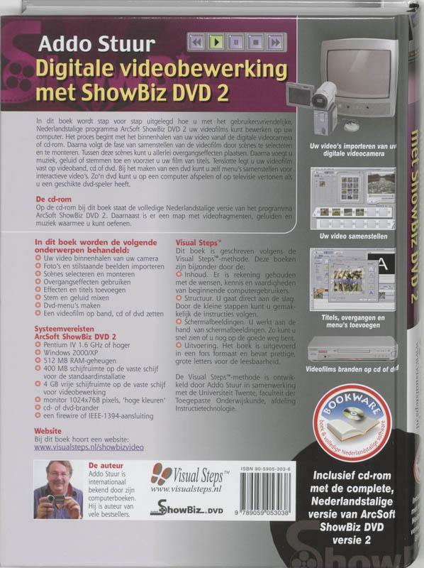 Achterkant van Digitale Videobewerking met ShowBiz DVD