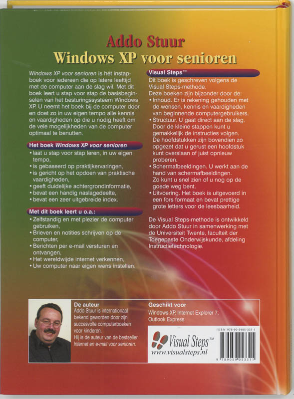Achterkant van Windows XP voor senioren