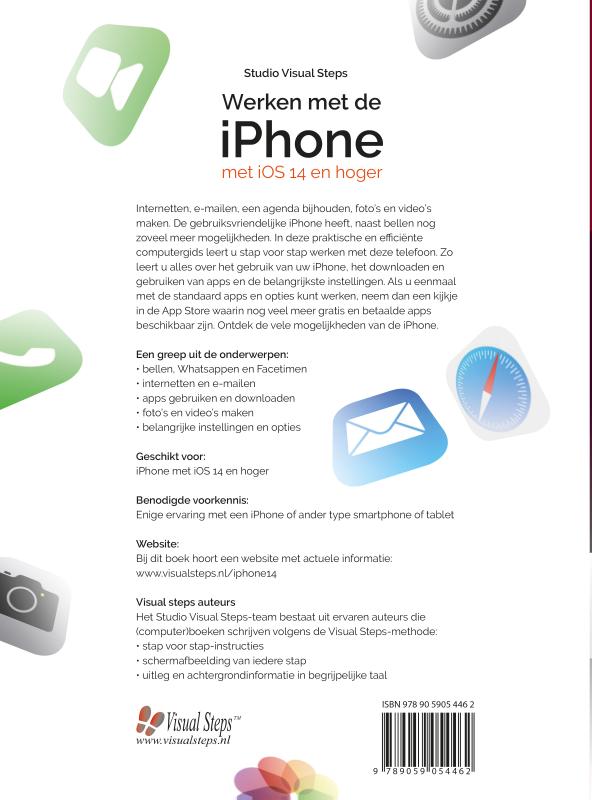 Achterkant van Werken met de iPhone met iOS14 en hoger
