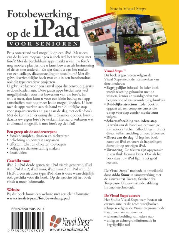 Achterkant van Fotobewerking op de iPad voor senioren