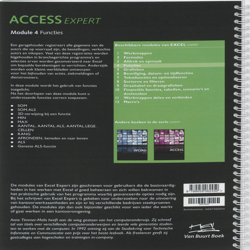 Achterkant van Functies module 4