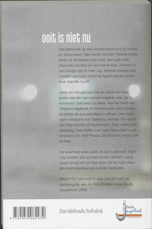 Achterkant van Ooit is niet nu