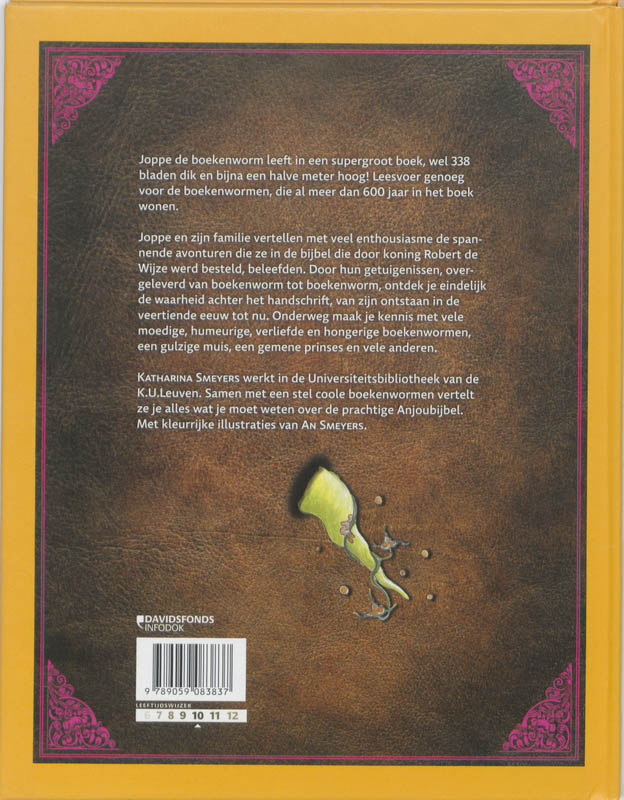 Achterkant van Joppe de boekenworm