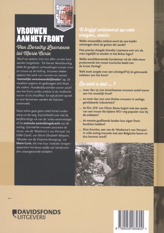 Achterkant van Vrouwen aan het front