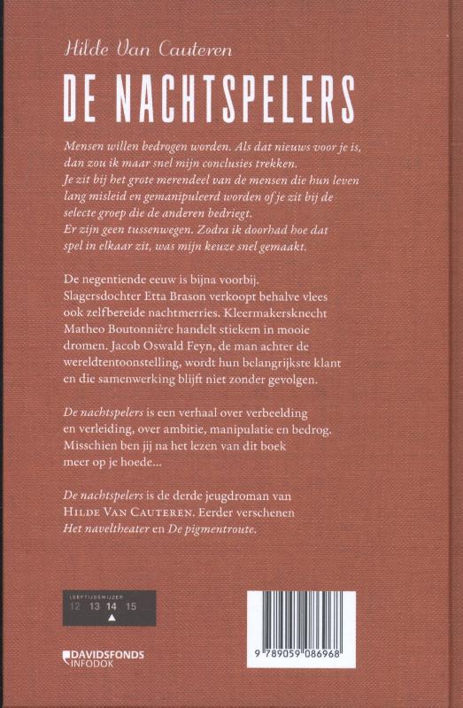 Achterkant van De nachtspelers