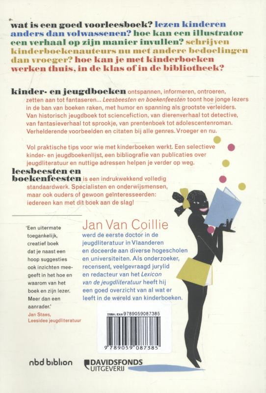 Achterkant van Leesbeesten en boekenfeesten