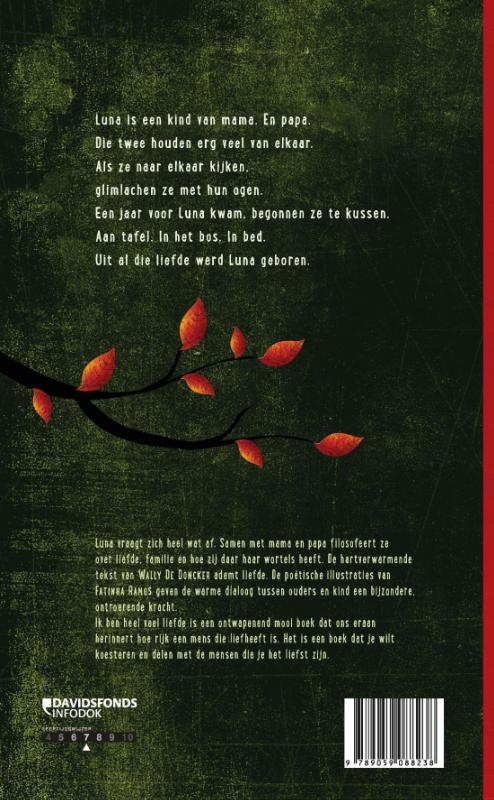 Achterkant van Ik ben heel veel liefde