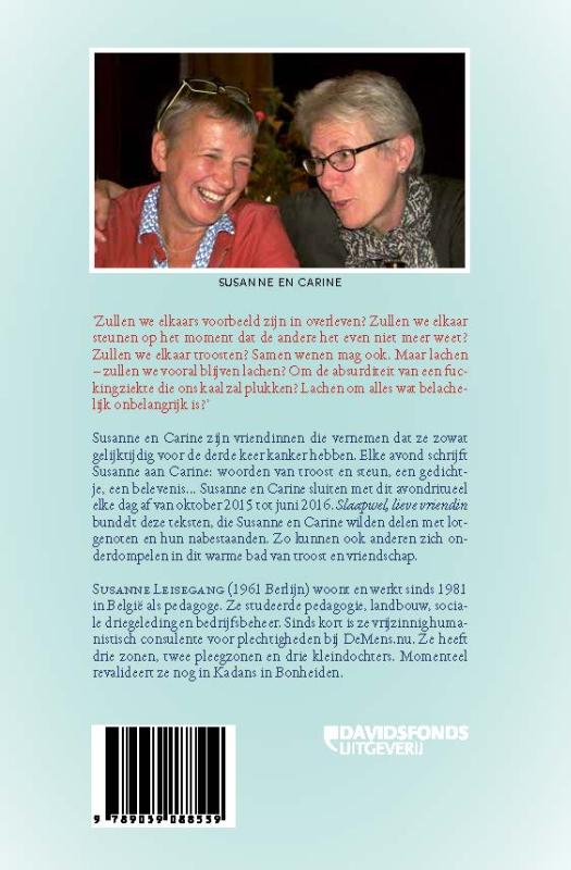 Achterkant van Slaapwel, lieve vriendin