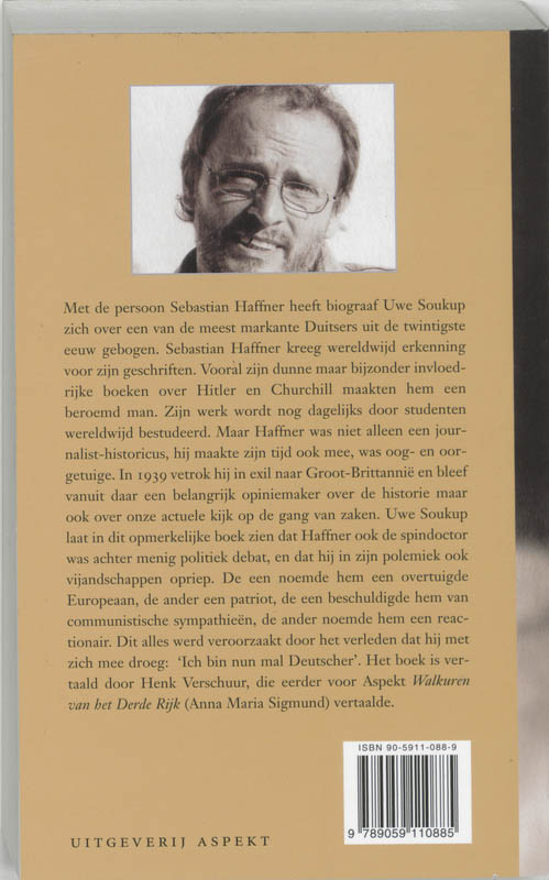 Achterkant van Ik ben nu eenmaal Duitser