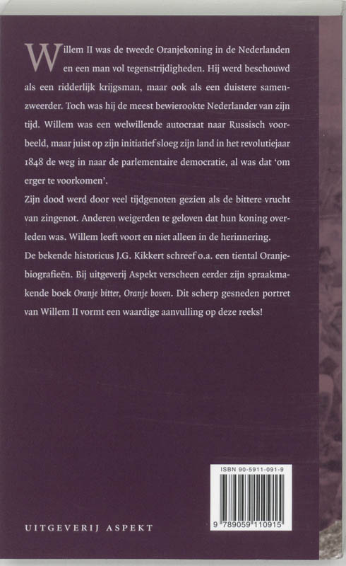 Achterkant van De misstappen van een koning