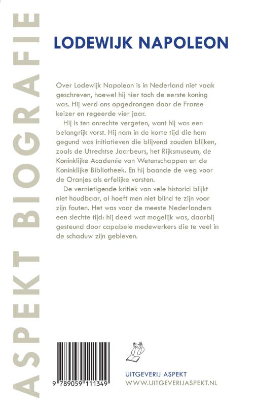 Achterkant van Lodewijk Napoleon