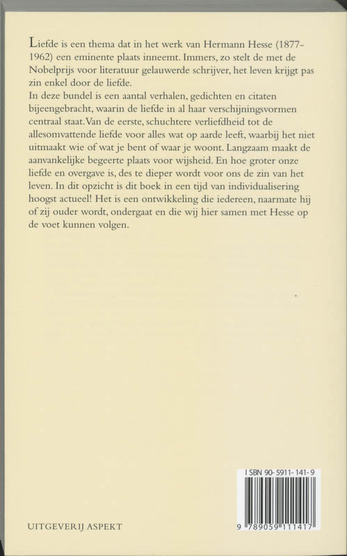 Achterkant van Het geluk van de liefde