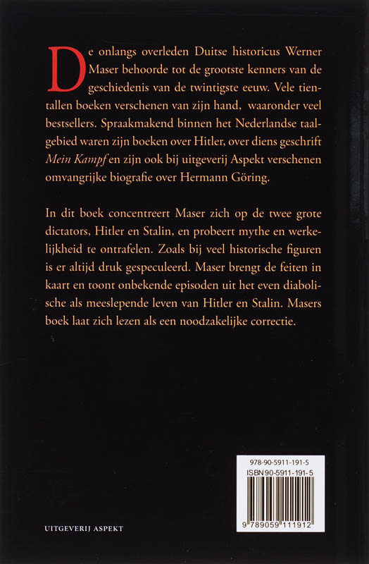 Achterkant van Hitler - Stalin