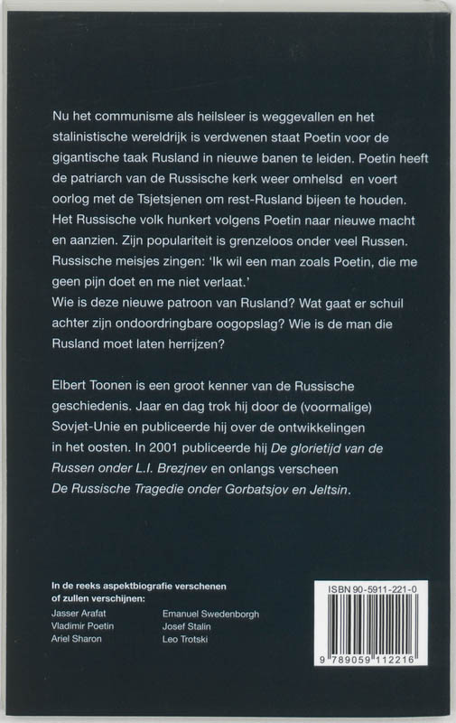 Achterkant van Vladimir Poetin