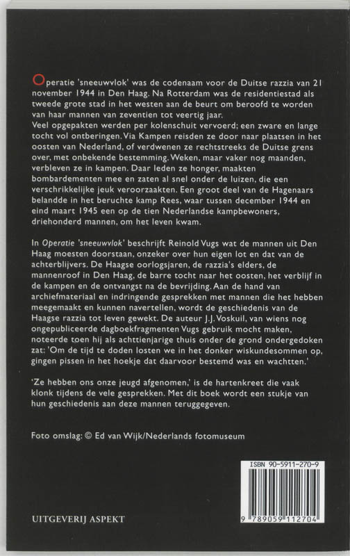 Achterkant van Operatie sneeuwvlok