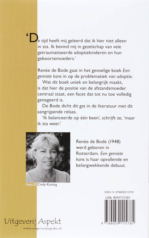 Achterkant van Een gemiste kans