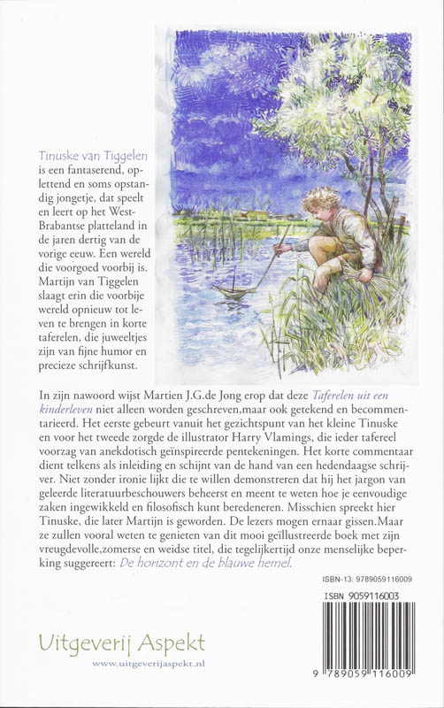 Achterkant van De horizont en de blauwe hemel