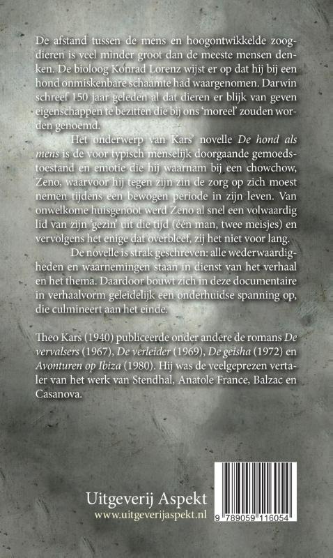 Achterkant van De hond als mens