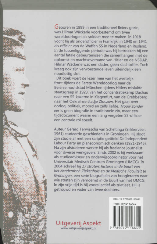 Achterkant van Trouw zonder eer