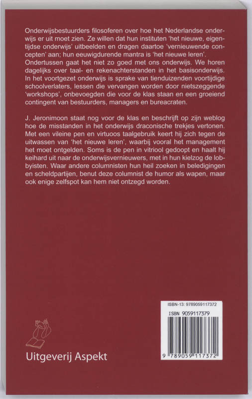 Achterkant van Het nieuwe leren van de keizer
