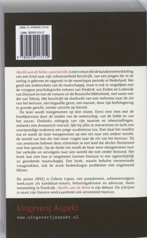 Achterkant van Apollo aan de Seine