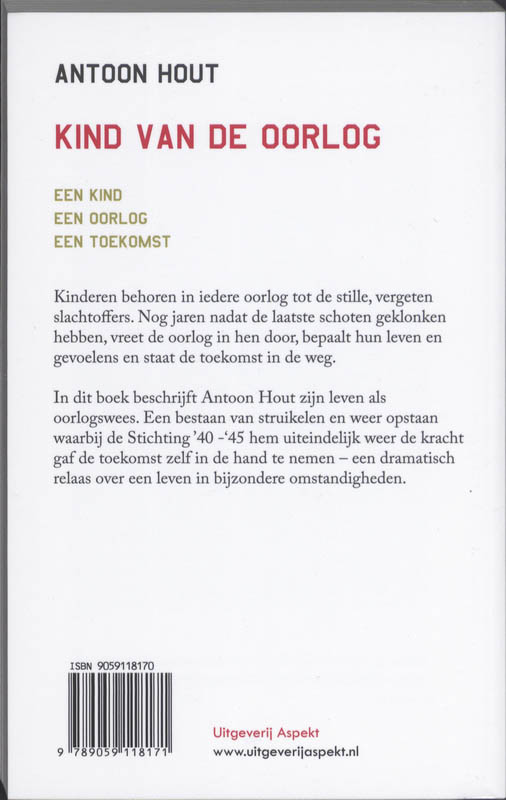 Achterkant van Kind van de oorlog