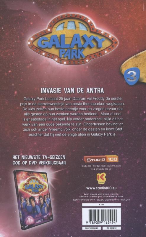 Achterkant van Invasie van de Antra