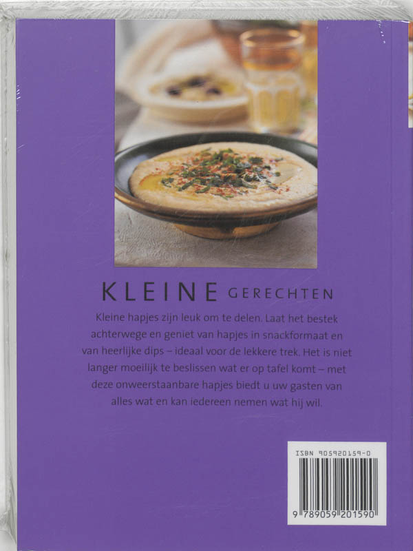 Achterkant van Kleine gerechten