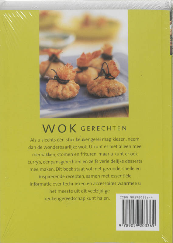 Achterkant van Wokgerechten