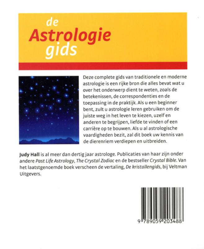 Achterkant van De astrologiegids