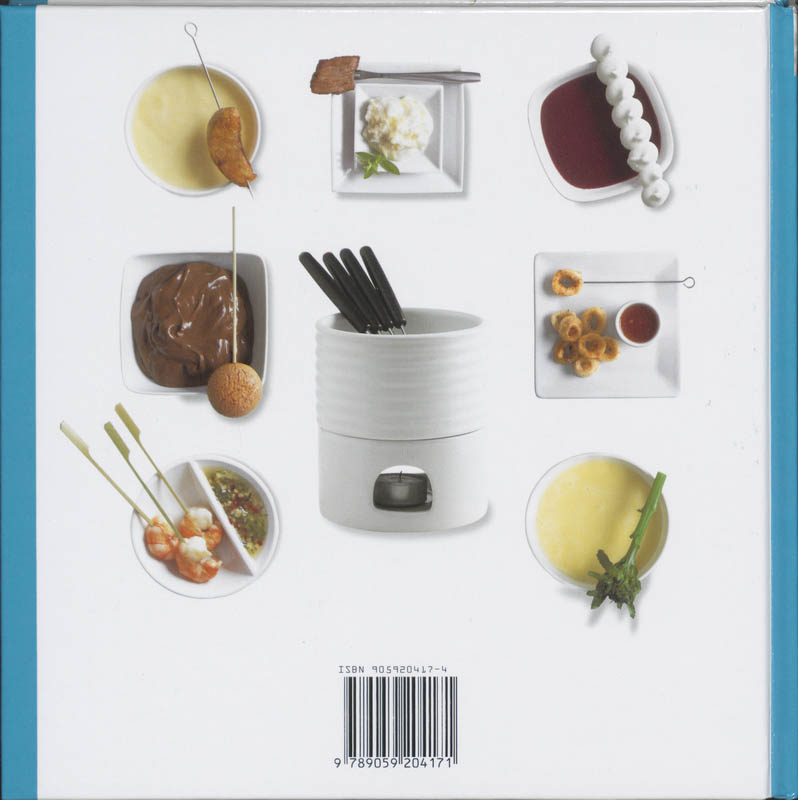 Achterkant van Fondue, lekker en eenvoudig