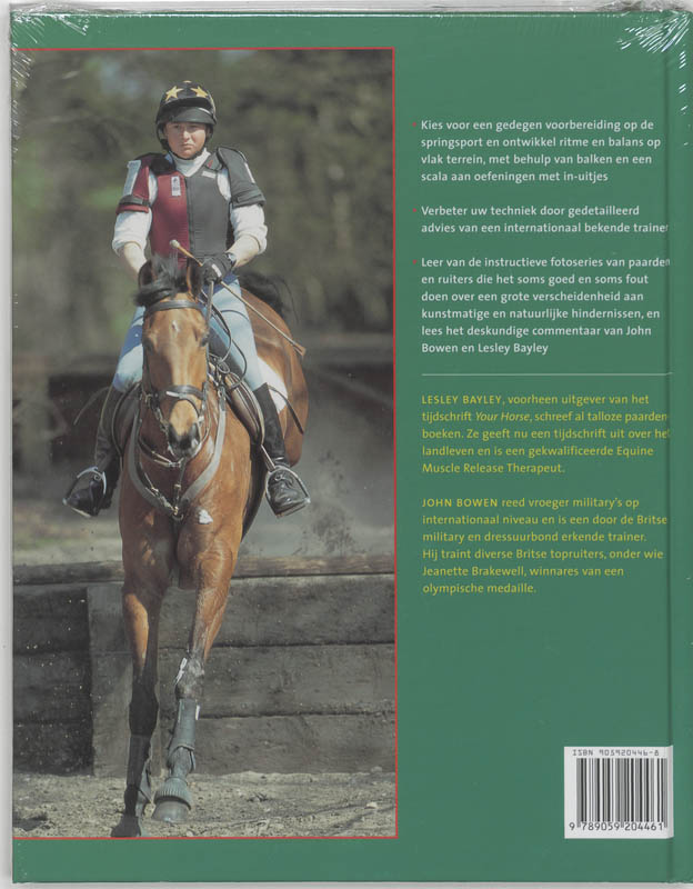 Achterkant van Springen met uw paard, in woord en beeld