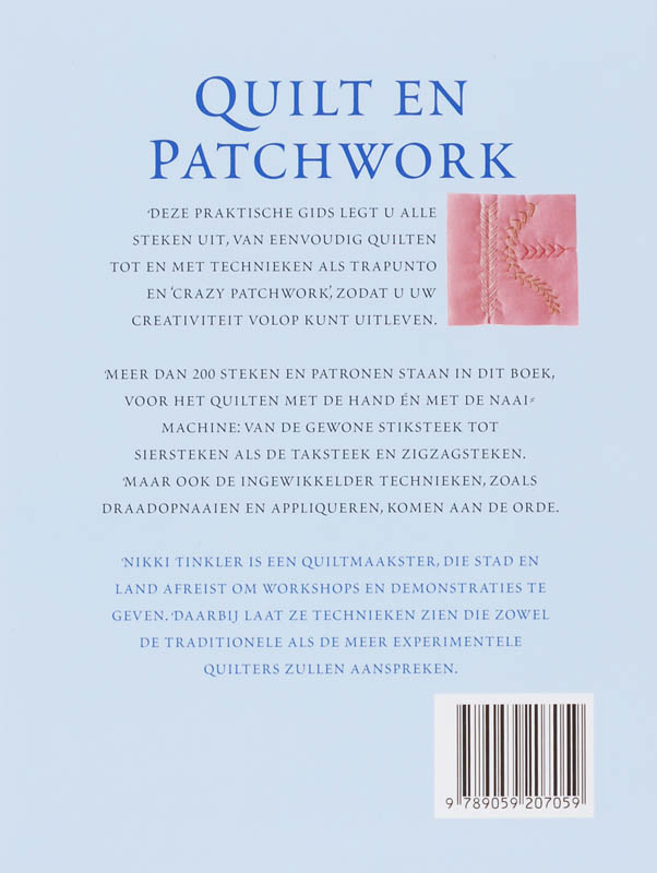 Achterkant van Quilt en patchwork