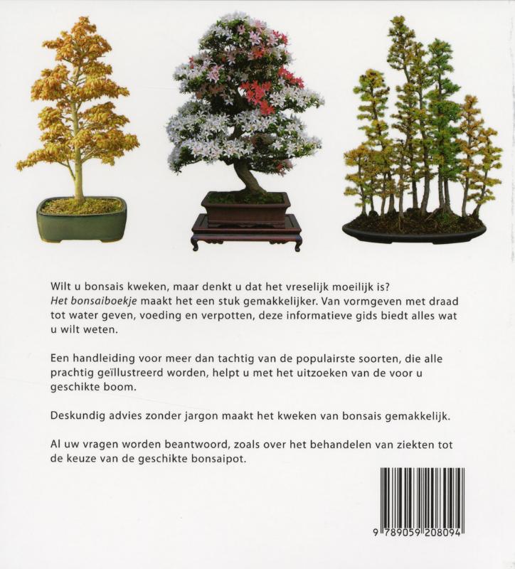 Achterkant van Het bonsaiboekje