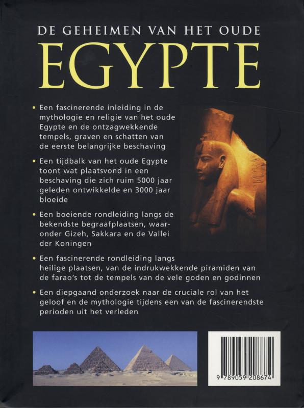 Achterkant van De geheimen van het oude Egypte