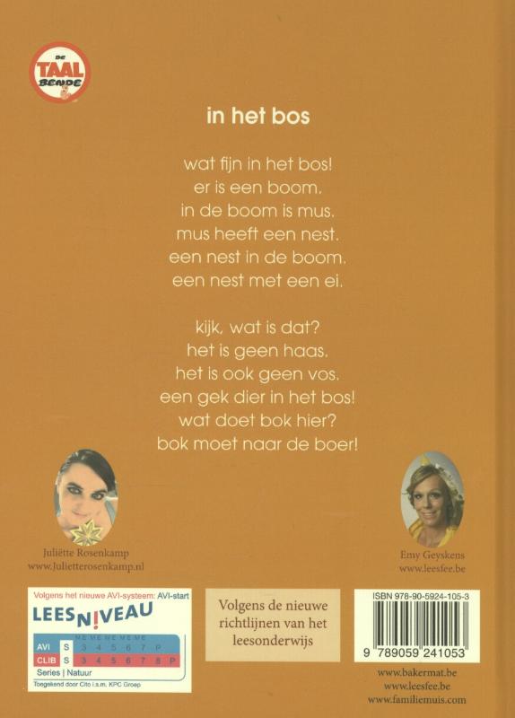 Achterkant van In het bos