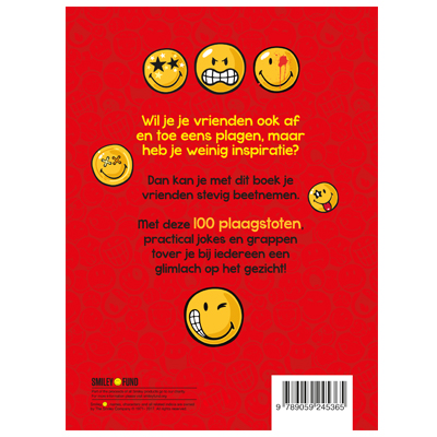 Achterkant van Smiley pranks