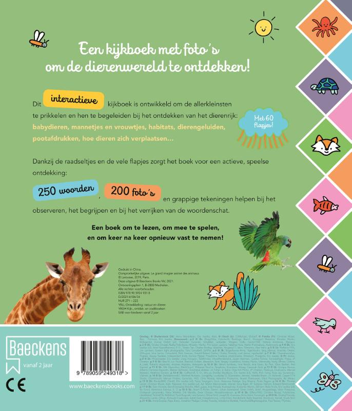 Achterkant van Mijn grote kijkboek met dieren
